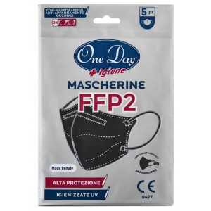 Mascherine FFP2 Nere 5 Pezzi